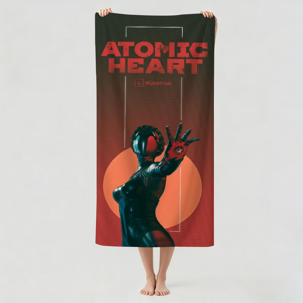 Adventure Game A-Atomic H-Heart Towel Drying Bath Towel Applicable To Light Swimming Camping Yoga Beach Out
