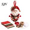 Handcrafted Holiday Display Items DIY Patchwork Ornament Kit for Christmas Decoration, Decorative Fabric Traditional Winter Charm Ornaments Craft Set