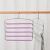 Mehrschichtige Edelstahl Bewegliche Kleiderbügel Regale Organizer Platzsparer Schrank Kleiderbügelständer Hosen Kleidung Funktionsbügel
