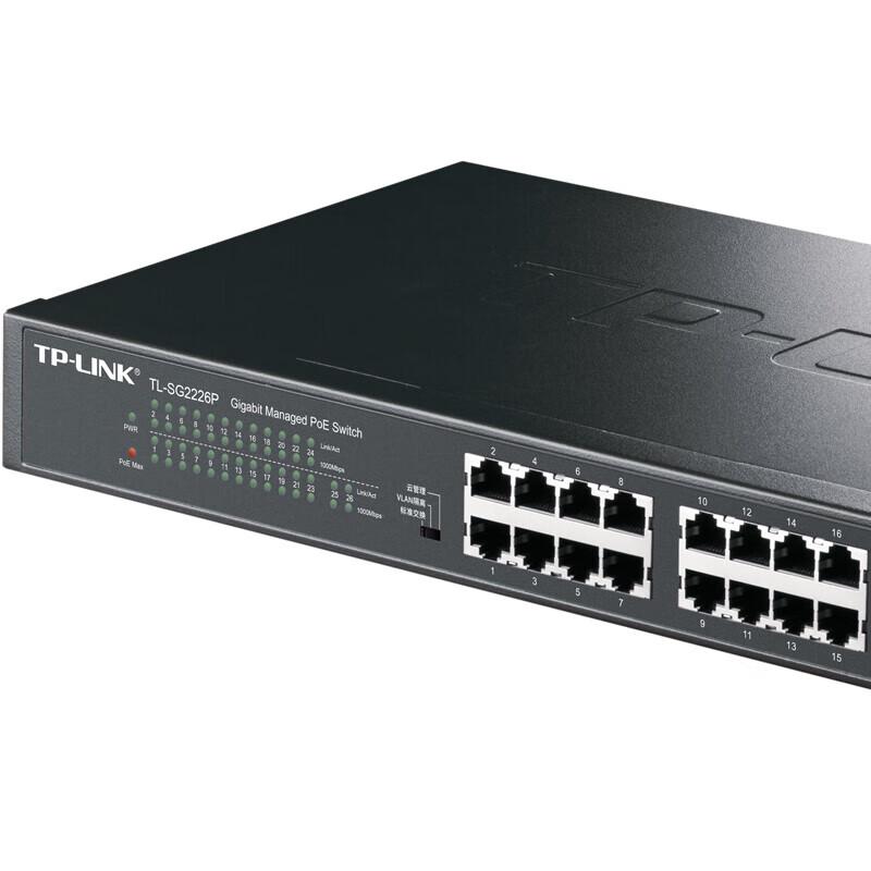 TP-LINK TL-SG2226P 24-Port Gigabit PoE+ Web/Cloud Managed Switch
