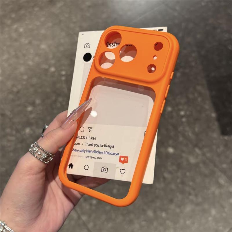 High Value Two-color Second Change 17 Suitable for Apple 16 Pro Large Window Mobile Phone Case 15/13/14 Soft 12 Protective Case