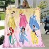 1pc Princess Printing Blanket - Soft, All-Season Throw for Living Room, Bedroom,Personalized Gift with Adorable Cartoon Design