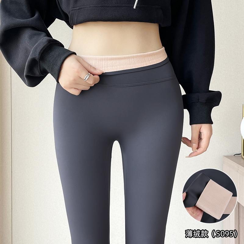 Shark Pants Women Wear Autumn and Winter New Small Belly and Buttocks Large Size Fat Mm Black Velvet Leggings