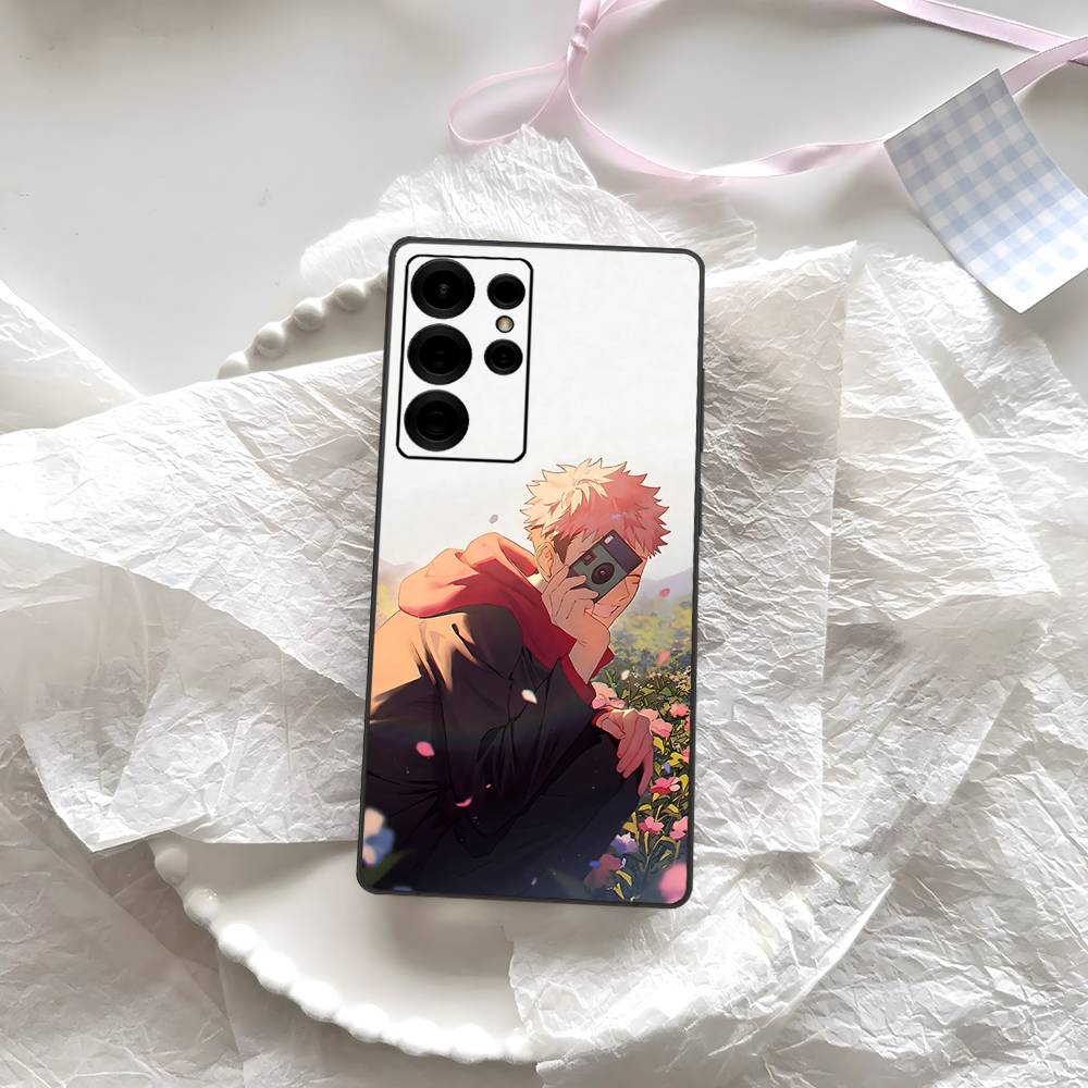 

Jujutsu Kaisen Animes Phone Case For Samsung S 24 Fe 25 Ultra Plus 20 Lite 21 30 22 23 24 22 Ultra 5G Fundas Samsung S25PLUS