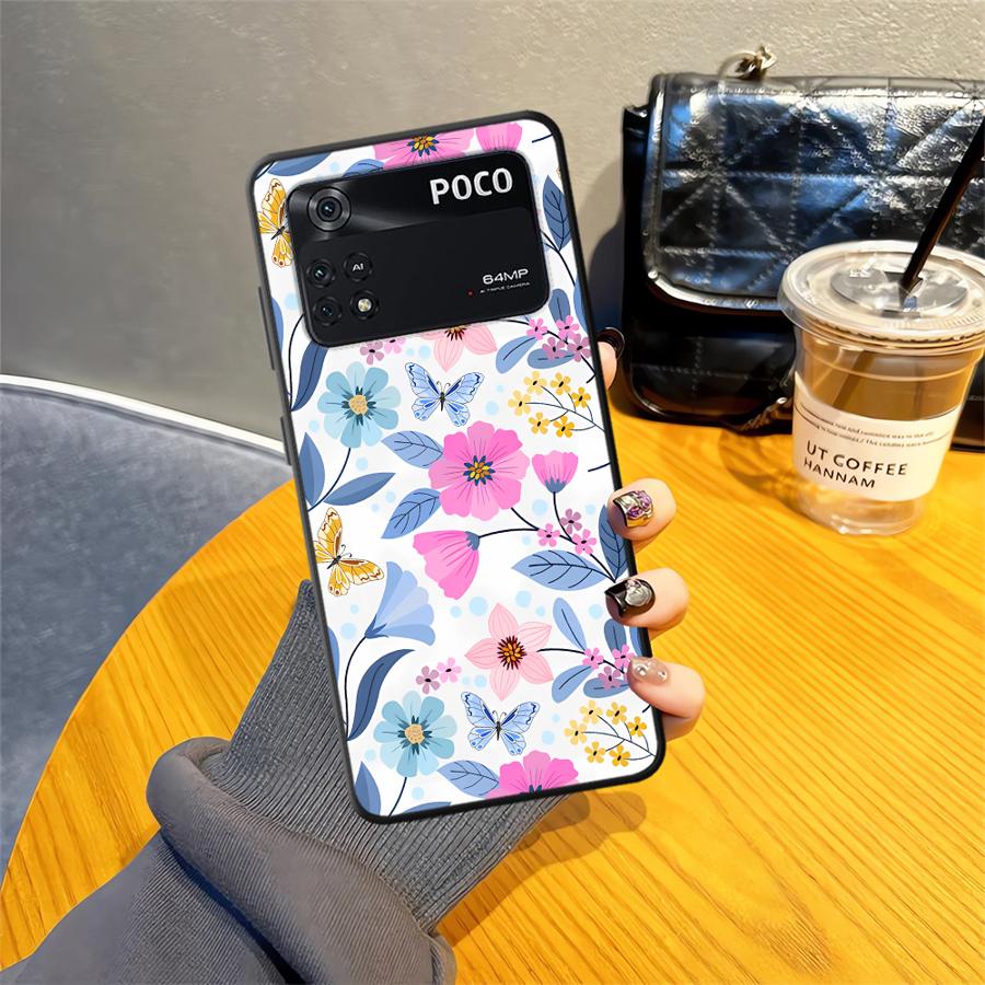 

Чехол для Xiaomi Poco F8 C50 C61 F1 F3 C71 M5 X3 X4 X5 X7 Pro M3 M4 M7 Pro C75 Funda Чехол для телефона Модный Красивый Цветок Poco X4 Pro 5G