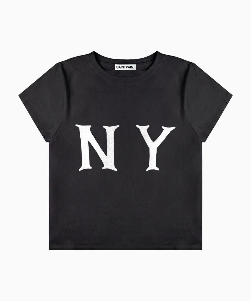 SAINTPAIN Sp Initial Crop Short Sleeve Tee Black
