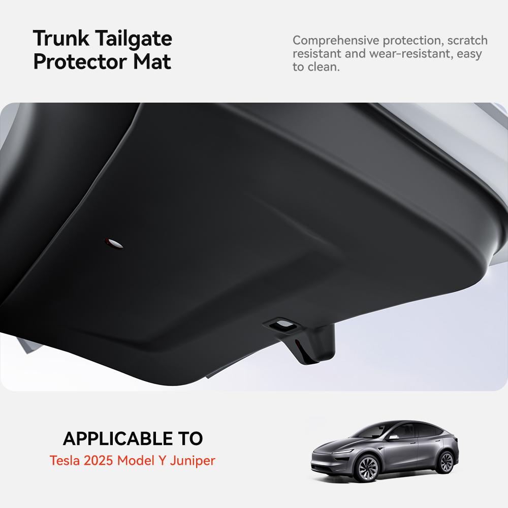 YZ for Tesla Model Y Juniper 2026 Car Trunk Tailgate Protection Pad Trunk TPE Anti-dirty Waterproof Backplate Protective Pad