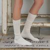 [BIARRITZ/26SS] Cashew Nut Silket Cotton Ribbed Knee Socks 6 Colors