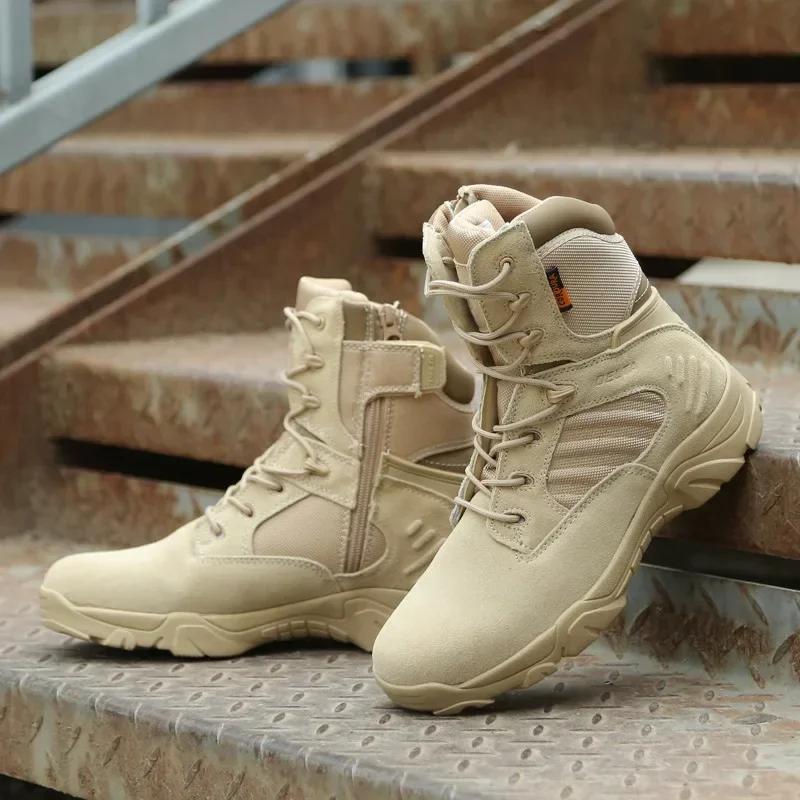Stivali Uomo Alti Stivali Desertici Scarpe Sneakers Scarpa Impermeabile Scarponi da Escursionismo per Esterno per Uomo Zapatillas Hombre Masculino