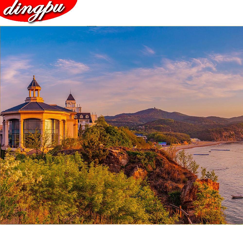 DINGPU Full Round Drill 5D DIY Diamond Painting "Flower " Embroidery Cross Stitch 5D Home Decor Gift