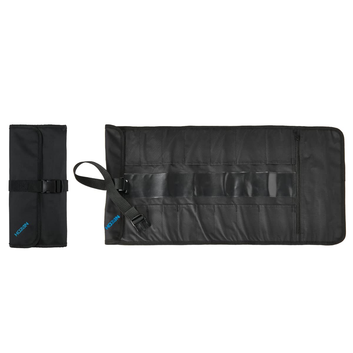 

HOZAN Tool Case Tool Bag Roll-up Type with Stopper 17 Storage Pockets B-98