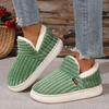 Slippers Women 2025 New Winter Furry Warm shoes Ankles Plush Cozy Slides For Home Indoor Soft Sole Cotton slides women