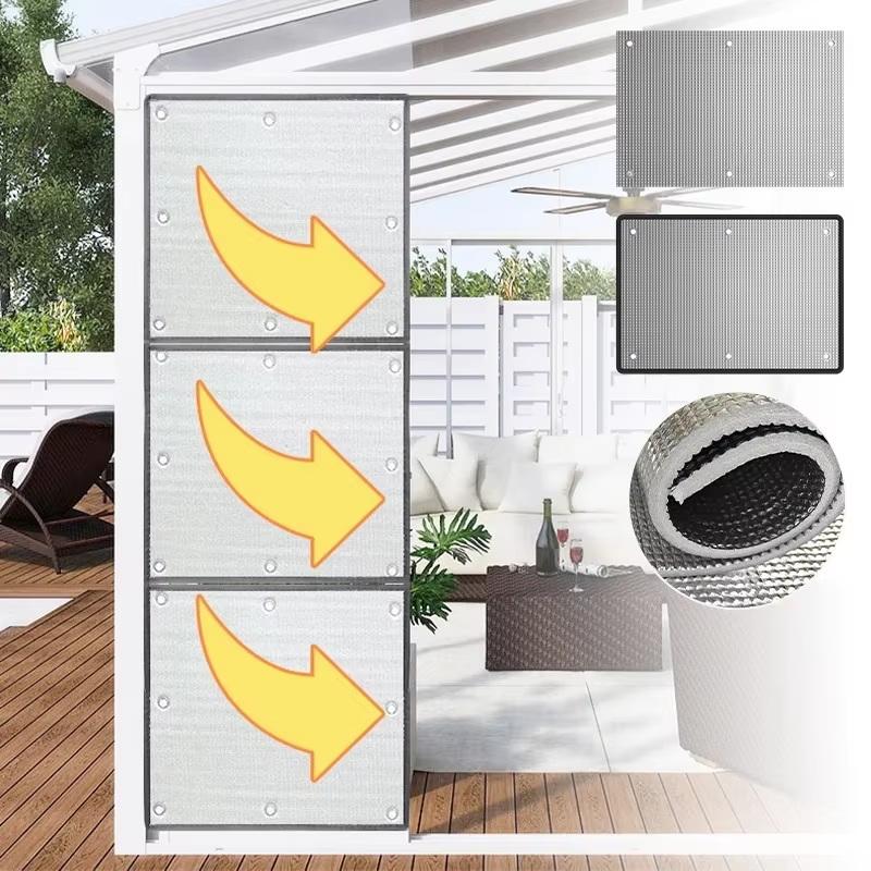 1Pc Window Sun Shade Film Home Sunshade Protector Pad Aluminum Foil Anti-Uv Insulation Film Window Privacy Film Sunshade