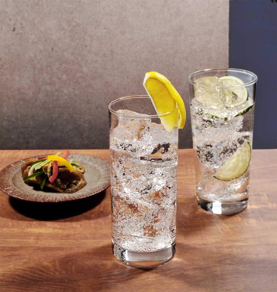 Toyo Sasaki Glass Tumbler Glass Lemon Squeezer Long Tumbler 435ml Set of 3 Made In Japan Dishwasher Safe Shatter Resistant Glass Cup Beer Glass