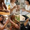 Exaggerated Metal Shell Starfish Open Bangles for Women Stainless Steel Hollow Geometry Wrap Cuff Bracelet Summer Wrist Jewelry