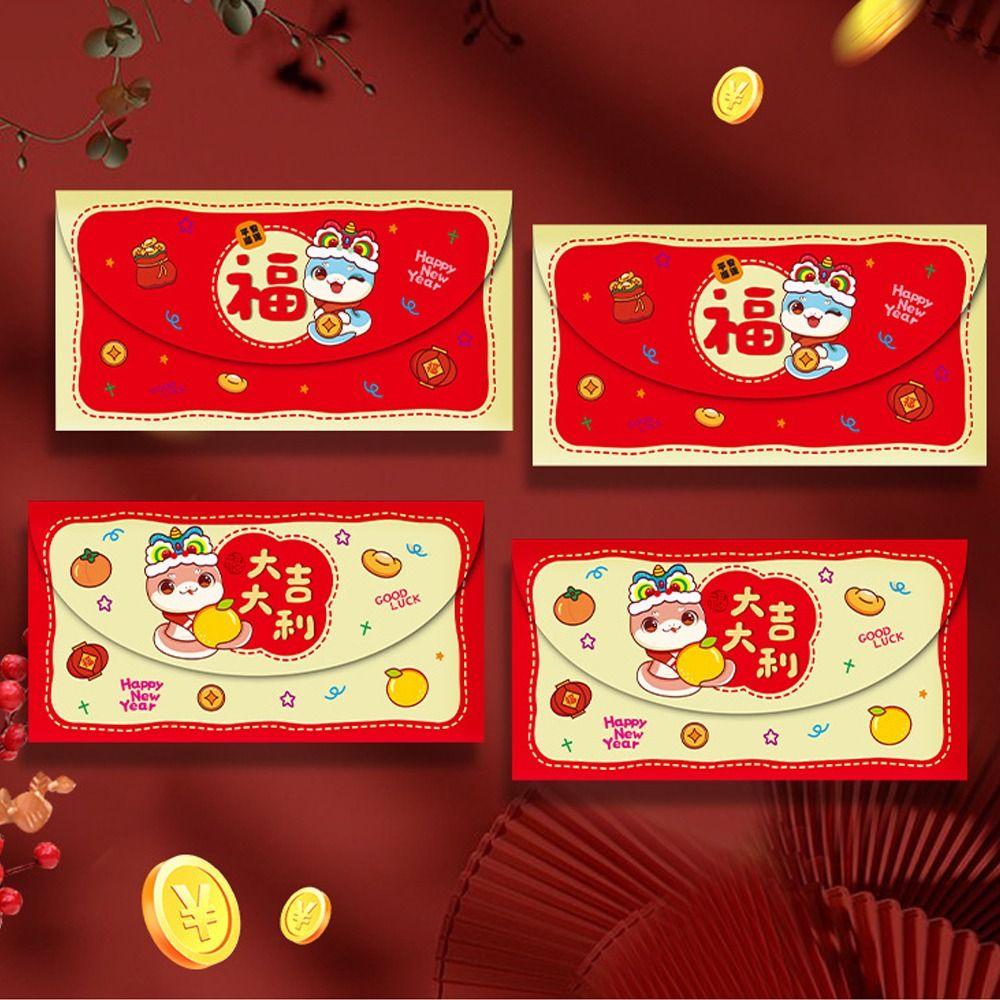 Chinese Style 2025 Snake Year Red Envelope Festive Red Packet  Spring Festival