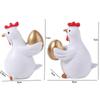 Cartoon Easter Chicken Egg Figurines Cute Animal Sculpture  Home Office Courtyard