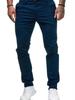 Oufier Herren Hose mit geradem Bein Lässige Sommer Basic Baumwollhose