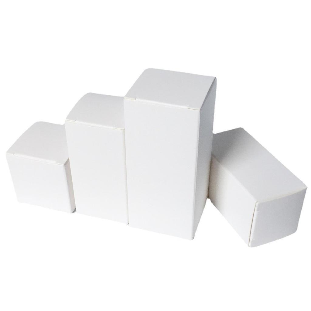 Small Square White Cardboard Packaging Box