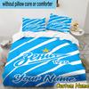 Custom Name Zenit Football Bedding Set 3PCS Duvet Cover Closure Includes 1 Duvet Cover & 2 Pillowcases for All Seasons Bedroom Decor