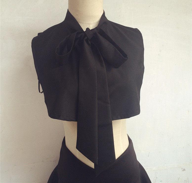 Bow Tie Fake Collar Elegant Versatile Shirt Black White Multi-color Collars Cute and Sweet Collars for Women