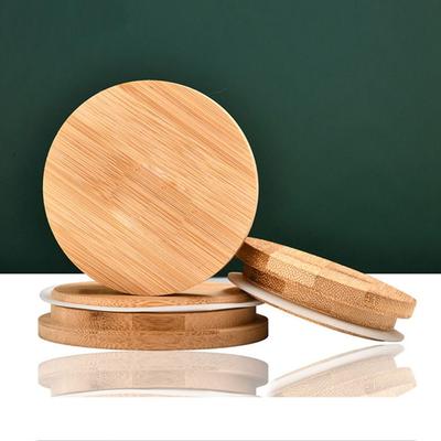 Of Carpentry Wooden Silicone Ring Reusable Storage Tank Cup Lid Tea Set Accessories Bamboo Cover