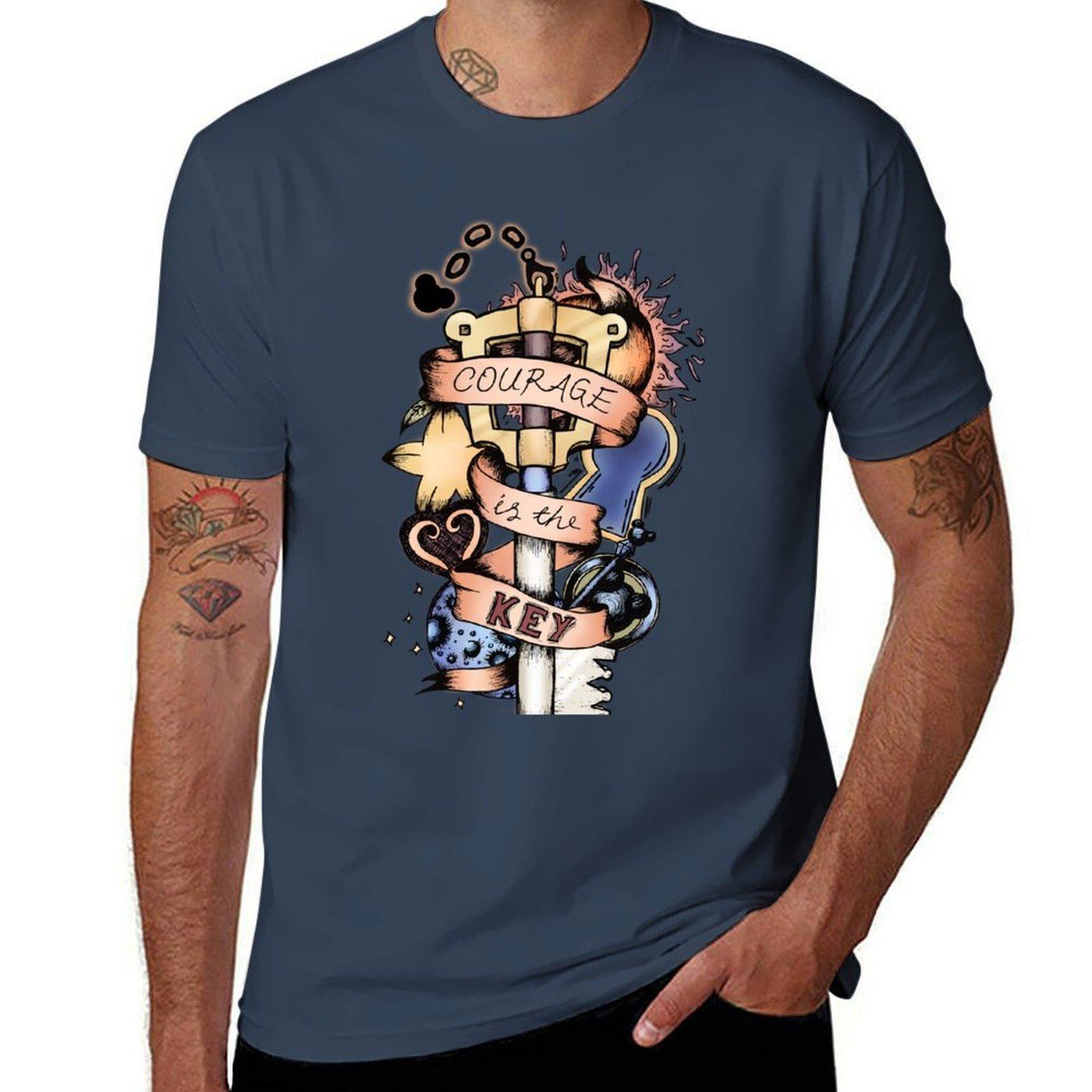 Courage Is The Key Tshirt Lightweight Casual Summer Tshirt S