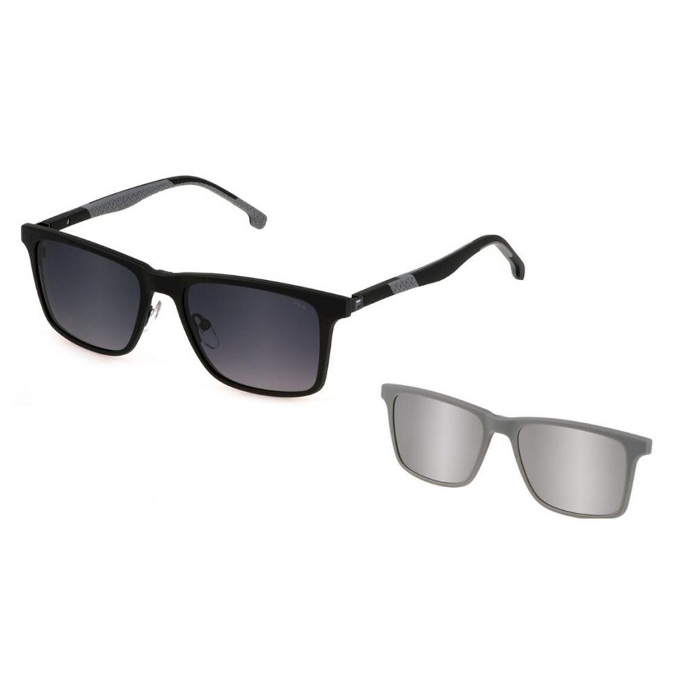 

Fila Ufi530 Men Eyeglasses With Clip On 531p Black/54-17-145