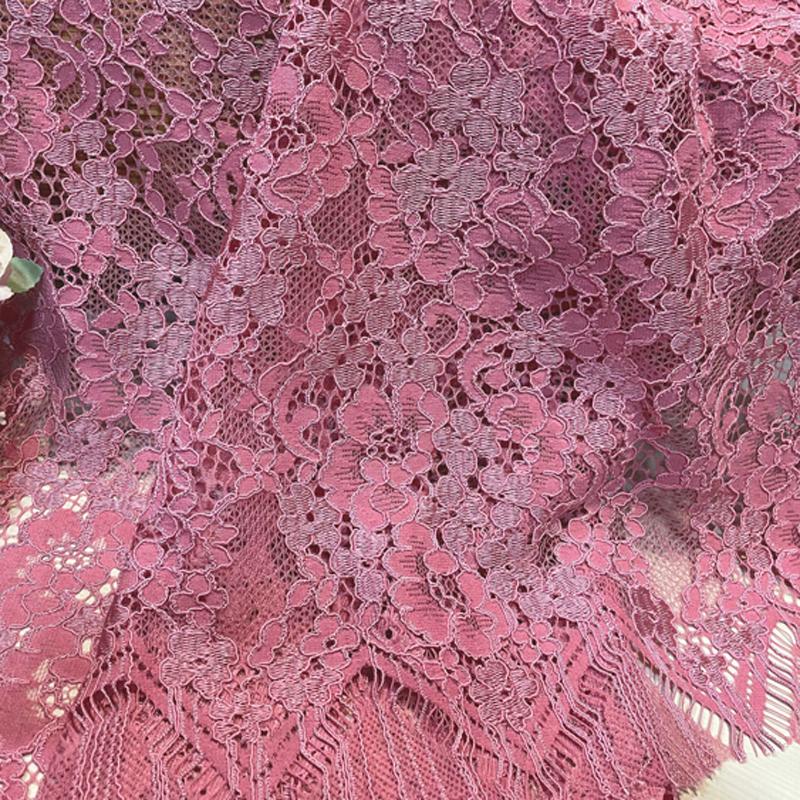 Lace Fabric 150x150cm for Dresses Clothes Sewing White Blue Hollowed-out Plain Cloth Heavy Press Yarn Three-dimensional Mesh