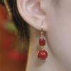 2025 Elegant Red Pearl Earrings: Modern Luxury for Winter