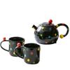 dots, a pot of two cups of high-grade ceramic water, high-temperature resistant home creativity, niche high-value teacups
