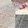 Lovely Strawberry Cherry Bowknot Lace Crystal Rhinestone Line Rococo Chic Adhesive Nail Art Sticker Manicure Decals