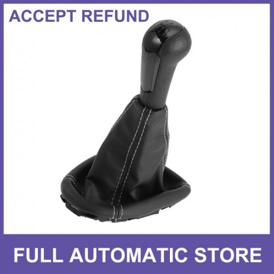 

5 Speed Shift Knob with Boot Cover for Chevrolet Spark 11-15 Faux Leather