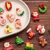 10/20/30/40/50Pcs Santa Claus Snowman Christmas Tree Decoration Children'S Toys For Gift Mixed Resin Christmas Fridge Magnets