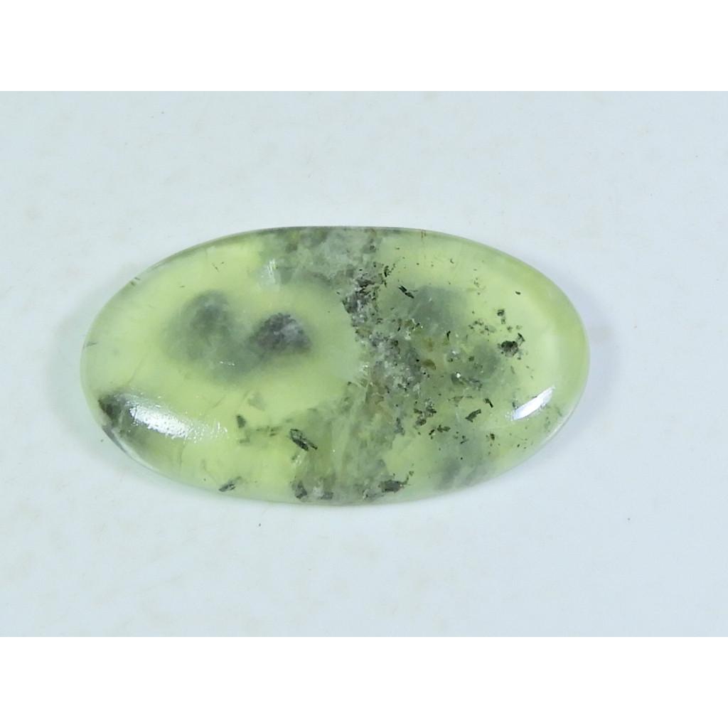 

88Cts. Natural Prehnite Oval Cabochon Loose Gemstone 26X46X07 MM B-92
