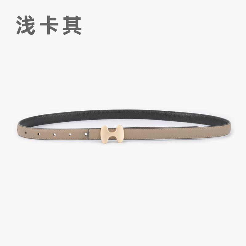 

Женский кожаный ремень из коровьей кожи первого слоя с узором личи, повседневный ремень для брюк, джинсовой юбки, простой ремень для брюк 105cm легкие хаки