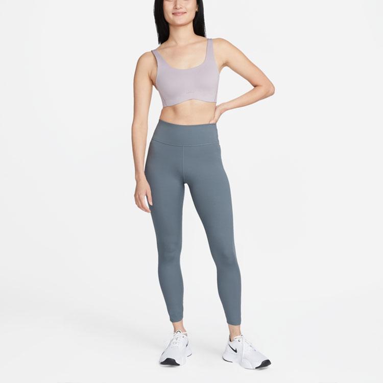 Nike Solid Color Thick Strap Low Impact Support Sports Bra Women Underwear Purple DM0531-501