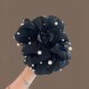 Hair Claw For Women Large Pearl Bow Gauze Shark Gripper Claw Elegant Exquisite Updo Hair Clip Girls Hair Accessories