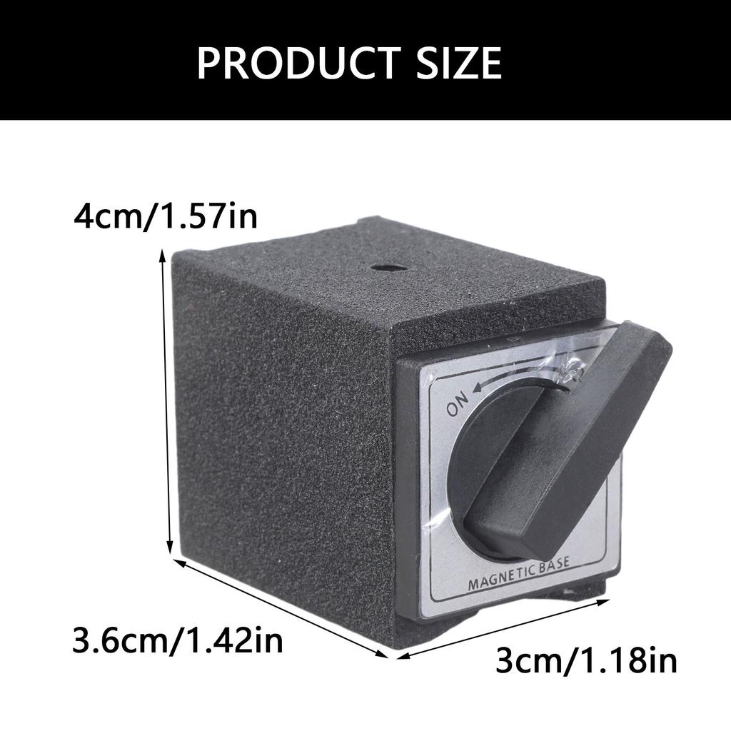Industrial Magnet Seat V Type Power Magnetic Base Precision Measurement Tool Simple To Operate for Dial Indicator Stand