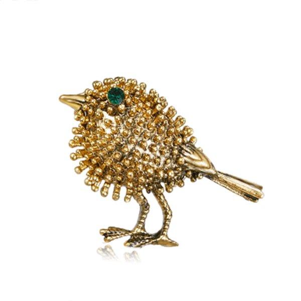

Fashion Rhinestone Enamel Bird Brooch For Women Cute Vivid Flying Fledgling Animal Brooch Scarf Dress Coat Lapel Pins Jewelry