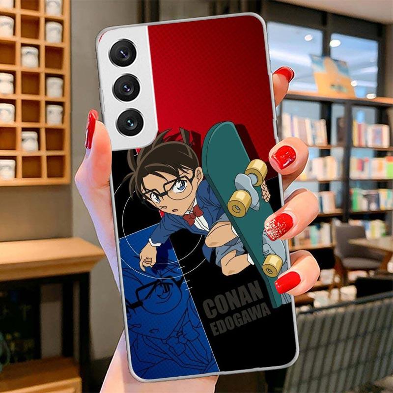 

Anime Conan Cover Phone Case For Samsung Galaxy S26 S25 Edge S24 Ultra S23 S22 Plus S21 S20 FE Soft Fundas Shell Galaxy S25 S24 Samsung S20 Ultra