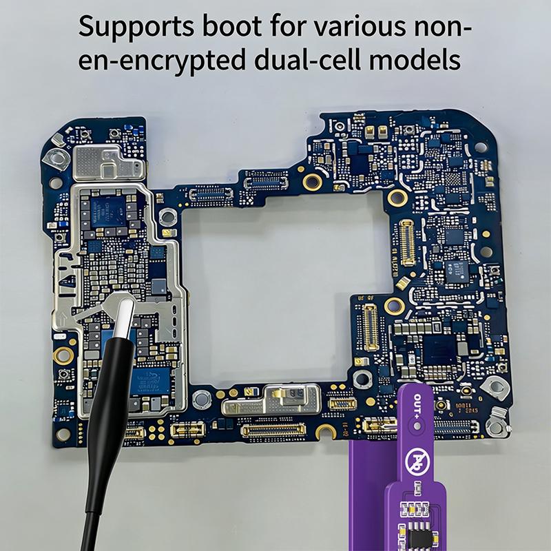 M191 Napájecí klip pro telefon bez baterie, duální režim detekce, tester proudu, univerzální pro opravu telefonů, DIY testovací sada nářadí