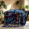 Custom Name Personalized Arsenal F.C Print Blanket, Home Decor, Bedroom, Sofa, Camping, Couch, Gifts for Birthday Christmas