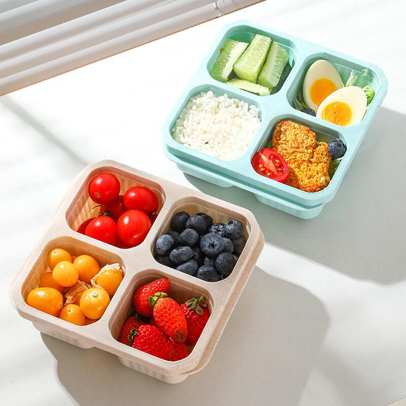 YUNLUAN Wheat Straw Partitioned Bento & Lunch Boxes