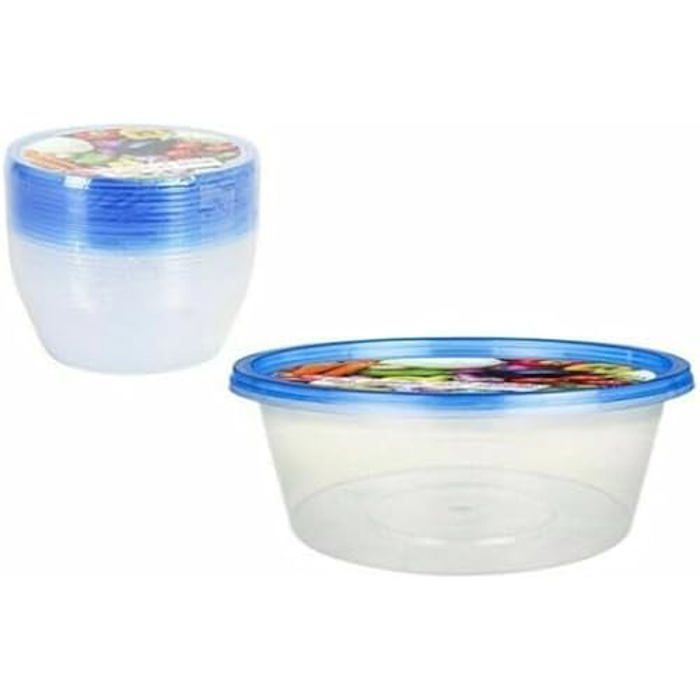 Lunch Boxes - PRIVILEGE - Set of 11 - 500 Ml - Multicolor - 15 X 15 X 12 Cm