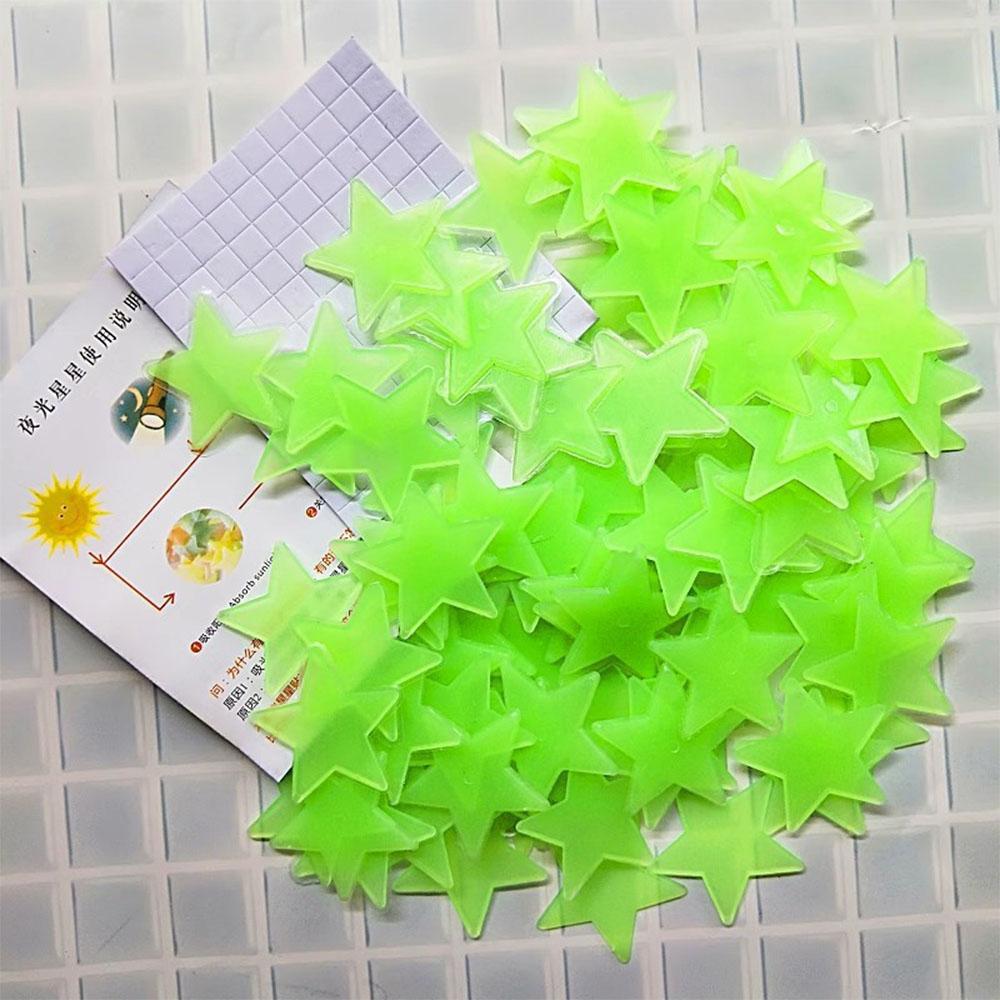 10/25pcs Luminous stars sticker resin material for Ceiling Decorations Wall Stickers Murals Decals Home Art Bedroom Nightstand