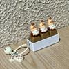 3 Keys Cute Gnome Fidget Keychain With Stress Relief Lovely Cartoon Design For Office Decor Daily Use Small Gift