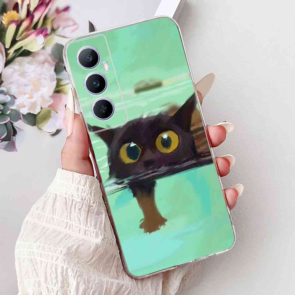 Für Realme C65 4G 2024 Hülle Weiche Silikon Bunte Schmetterling Hülle Für Realme C 65 C65 Fundas RMX3910 Vollständige Schutzhülle