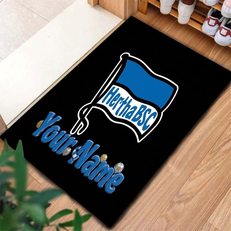 Hertha BSC Custom Name Carpet Rug for Living Room Bedroom Home Sofa Decoration,Kids play Non-slip Floor Mat