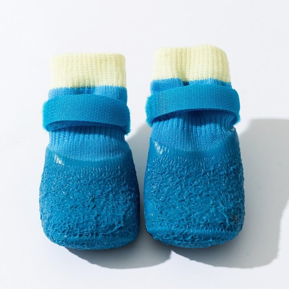 4Pcs/Set Non-slip Puppy Mesh Shoes Anti-dirty Pet Boots Cute Pet Paw Protector Pet Supplies